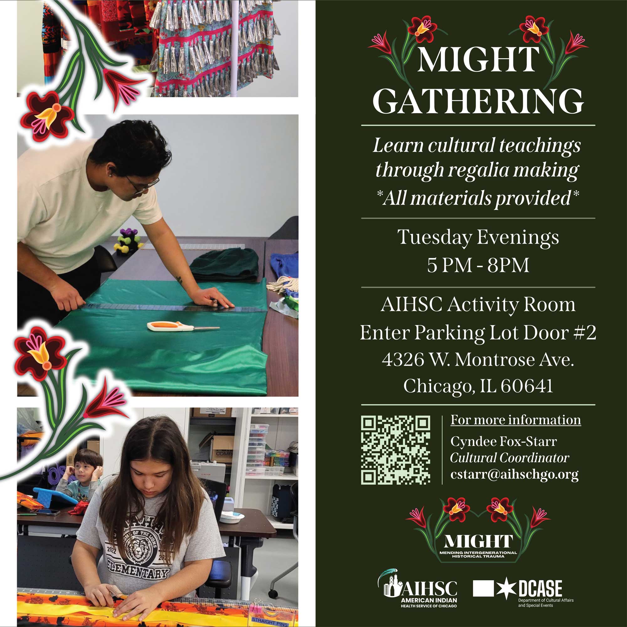 MIGHT gathering - sewing, regalia making, cultural teachings