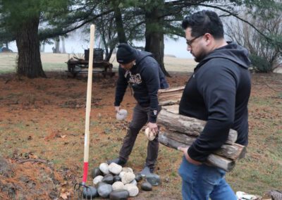 Lighting The Fire Sweatlodge