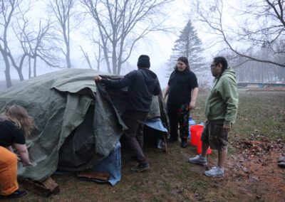 Lighting The Fire Sweatlodge