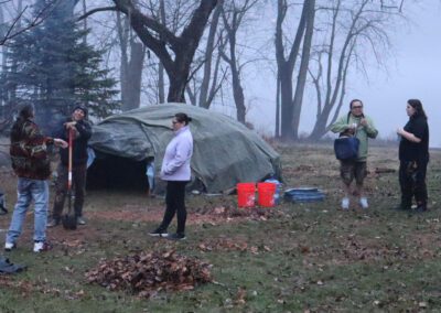 Lighting The Fire Sweatlodge