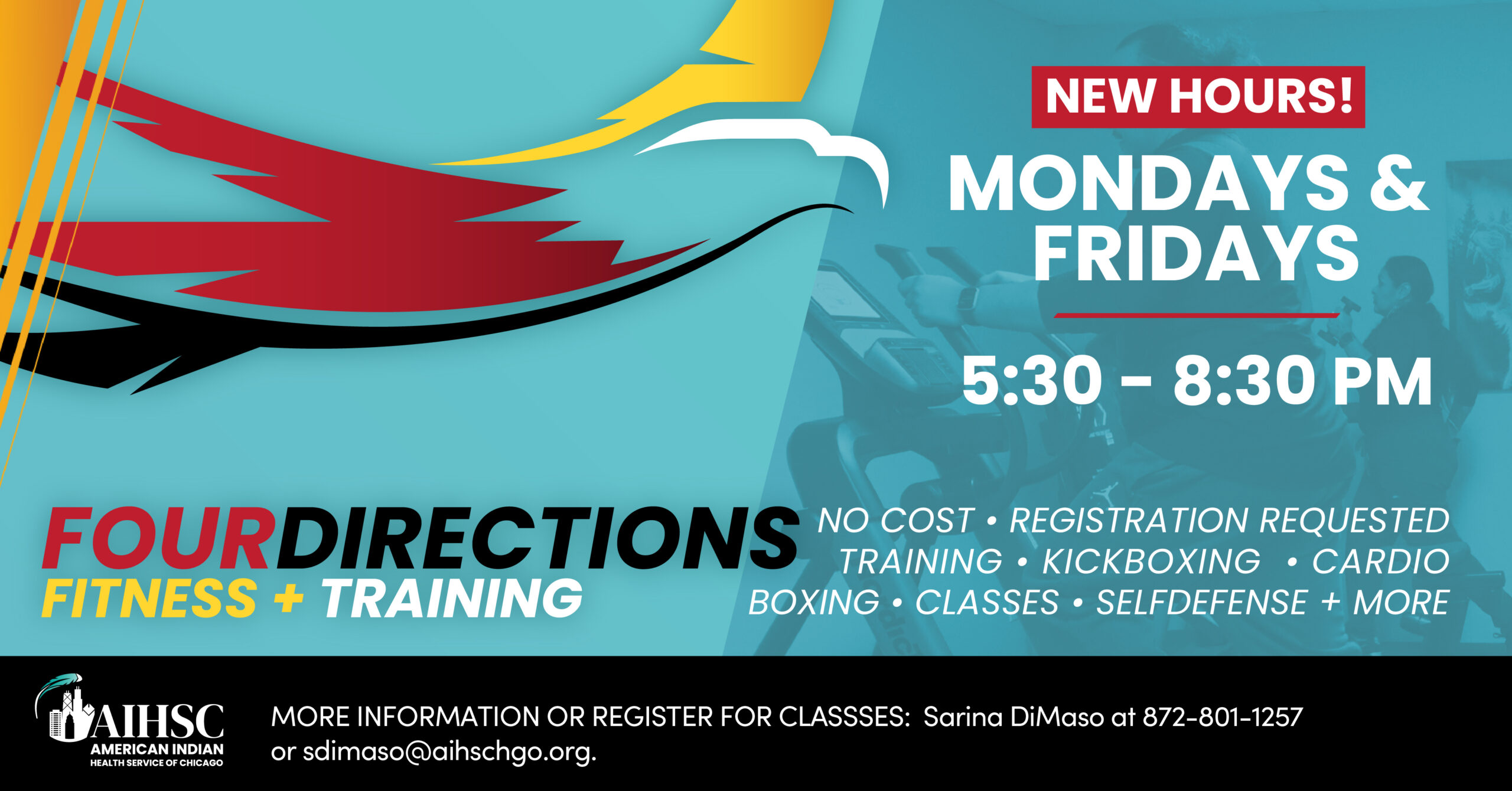 Free Gym and training at American Indian Health Service of Chicago