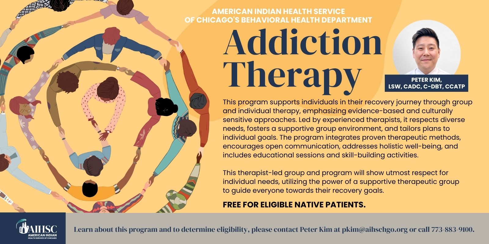 Addiction Therapy with American Indian Health Service of Chicago