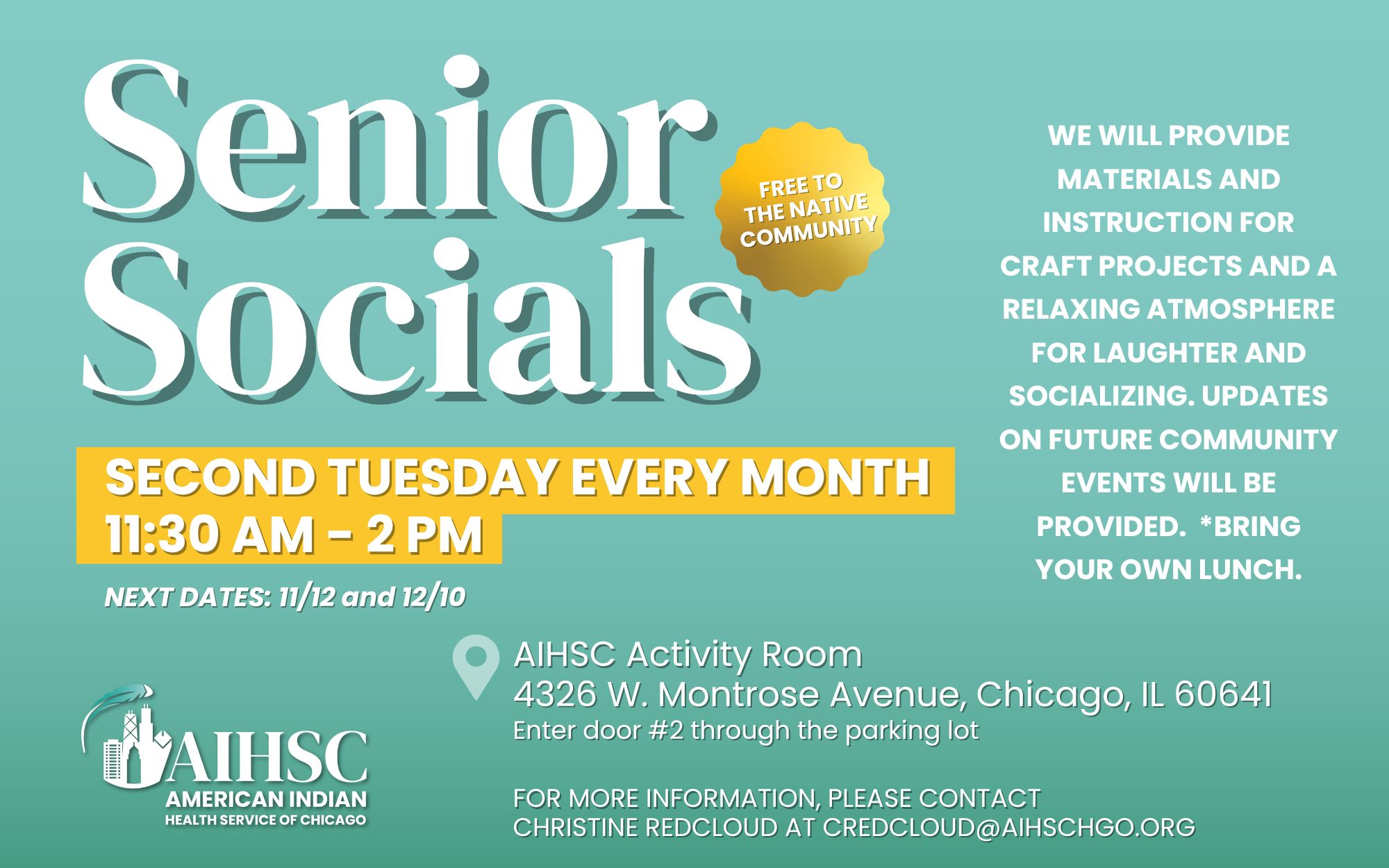 Senior Social American Indian Health Service of Chicago