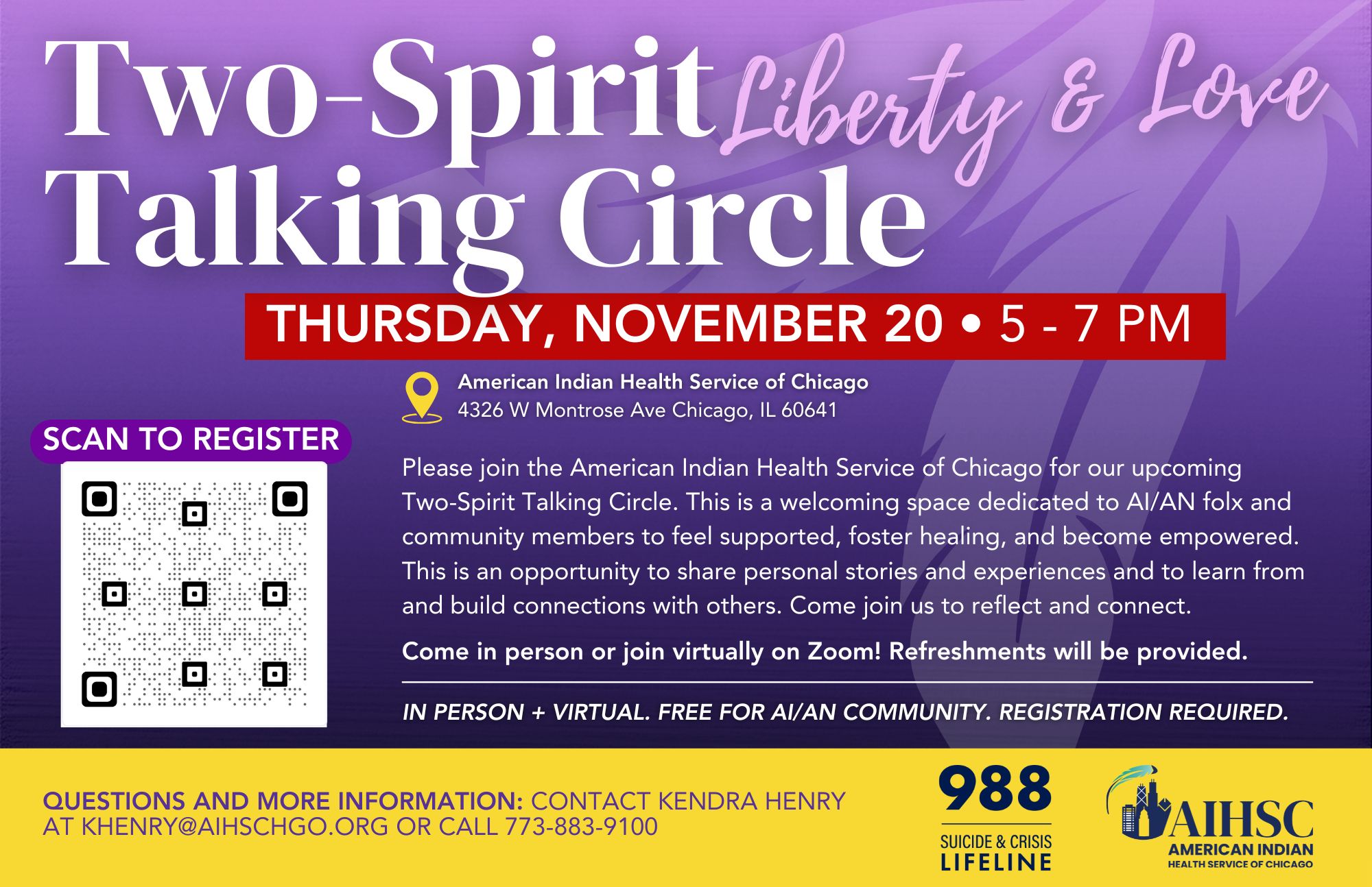 Two-Spirit Talking Circle: November 2025 Liberty & Love