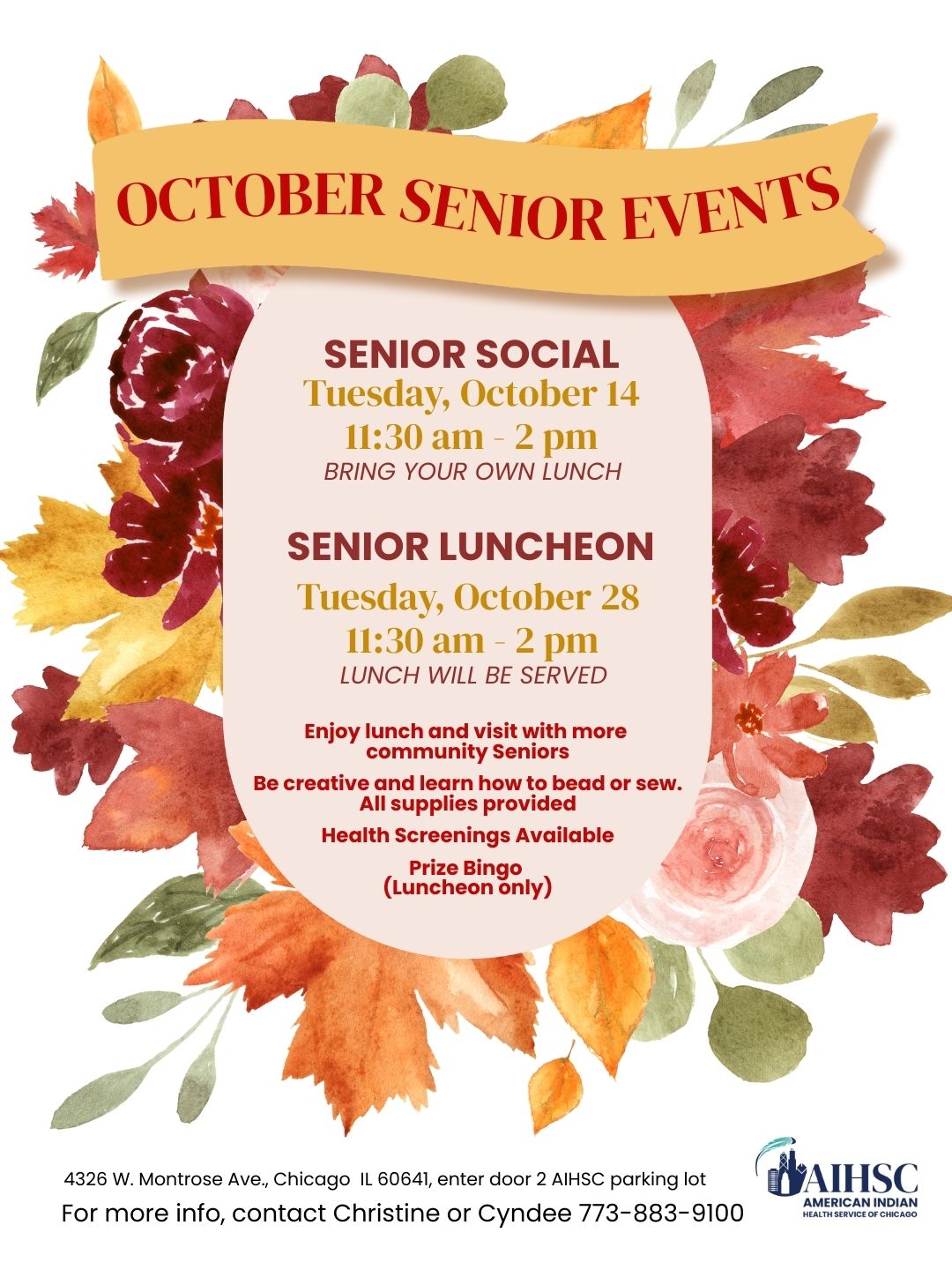 Senior Social American Indian Health Service of Chicago